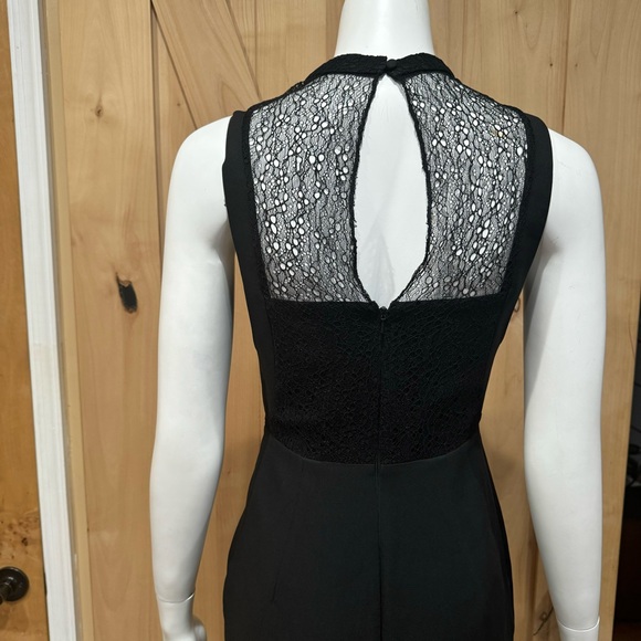Reiss Casablanca Black Mini Cocktail Lace Dress Size 4 Sheath Dress - Picture 7 of 16